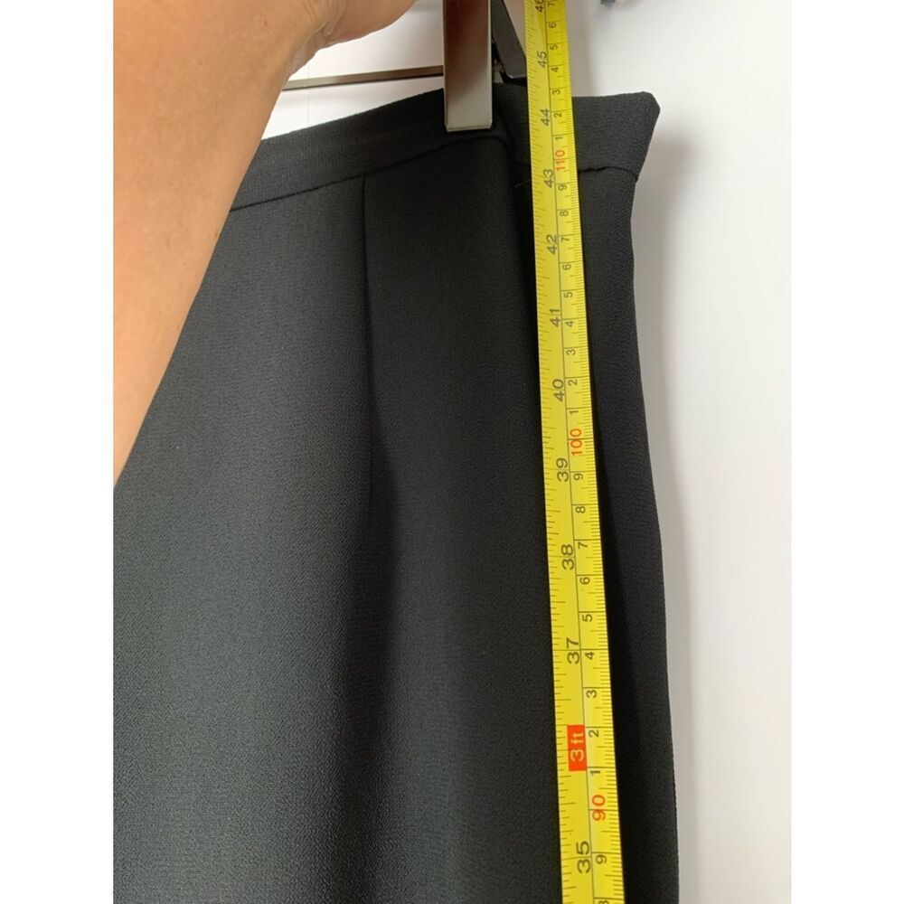 Another Thyme Black Shiffon Wide Leg Draped Trouser Size XL - Picture 9 of 13